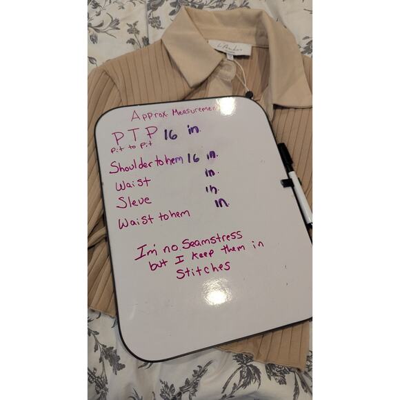 Revolve‎ Lacademie taupe crop top Sz xs preppy NWT - Picture 6 of 6